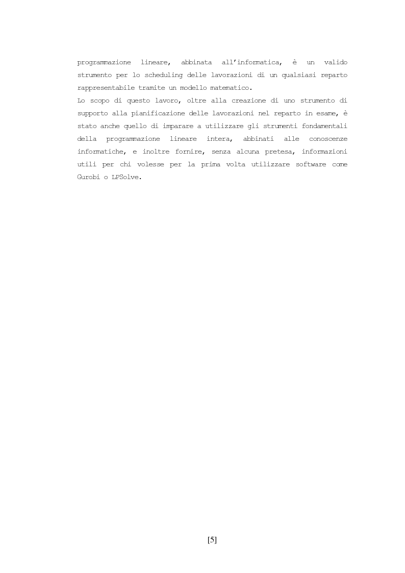 Anteprima della tesi: Scheduling delle lavorazioni in un reparto di molatura, Pagina 3