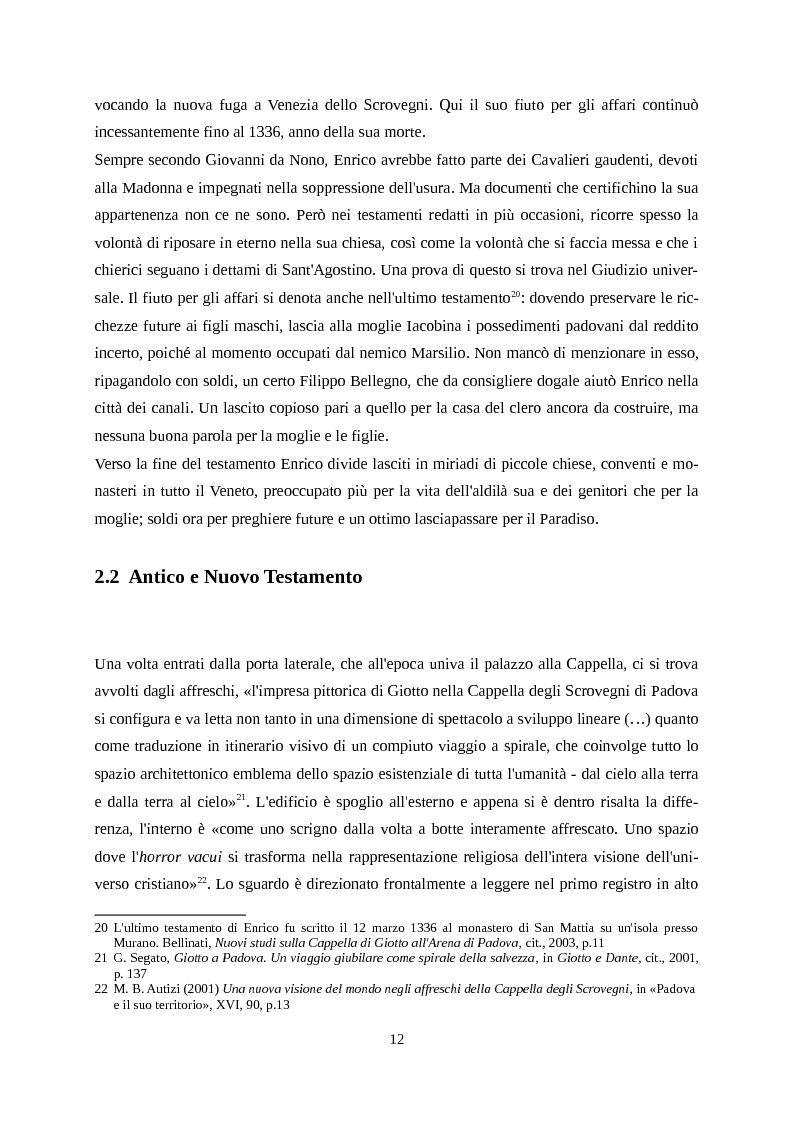 Anteprima della tesi: Giotto letto da Dante, Pagina 9