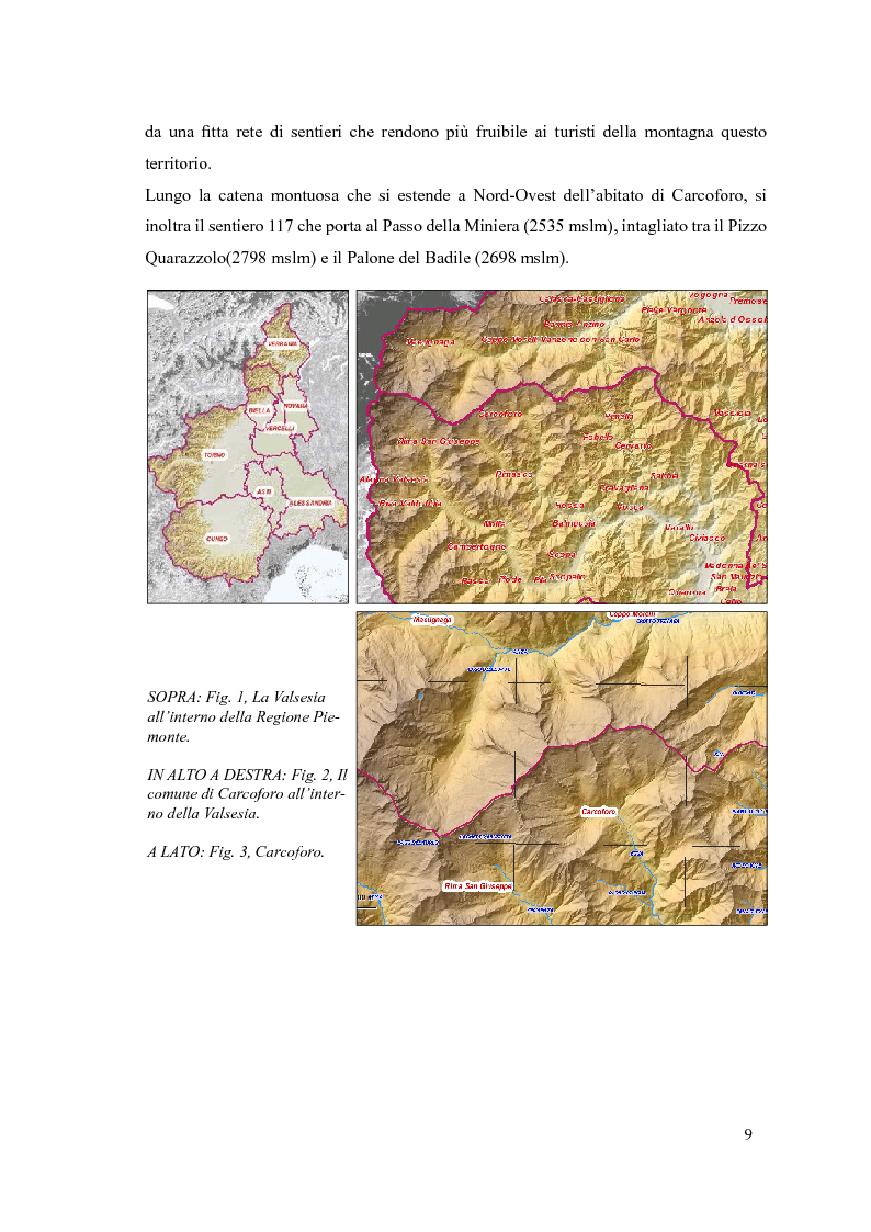 Anteprima della tesi: Progetto di itinerario ambientale e storico-culturale nel Comune di Carcoforo (Alta Valsesia), Pagina 5