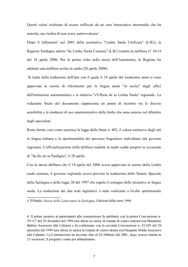 Anteprima della tesi: Sa Limba sarda e i mass Media, Pagina 4