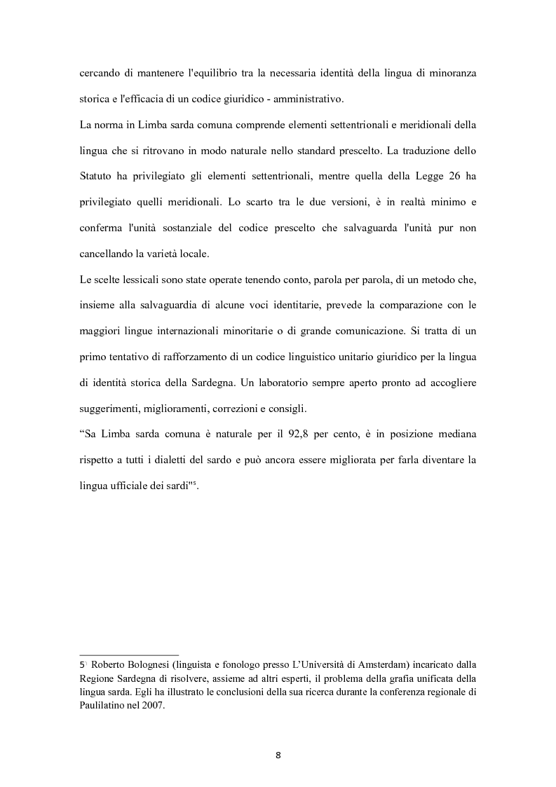 Anteprima della tesi: Sa Limba sarda e i mass Media, Pagina 5