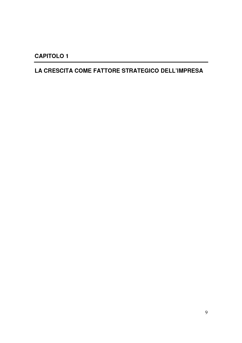 Anteprima della tesi: Le operazioni di M&A come strumento dicrescita e creazione del valore per l'impresa. Il caso Prysmian - Draka, Pagina 5