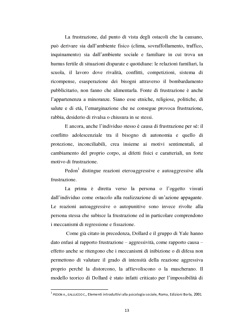 Anteprima della tesi: Aggressività e violenza ad opera dei minori: il fenomeno dei baby killer, Pagina 10