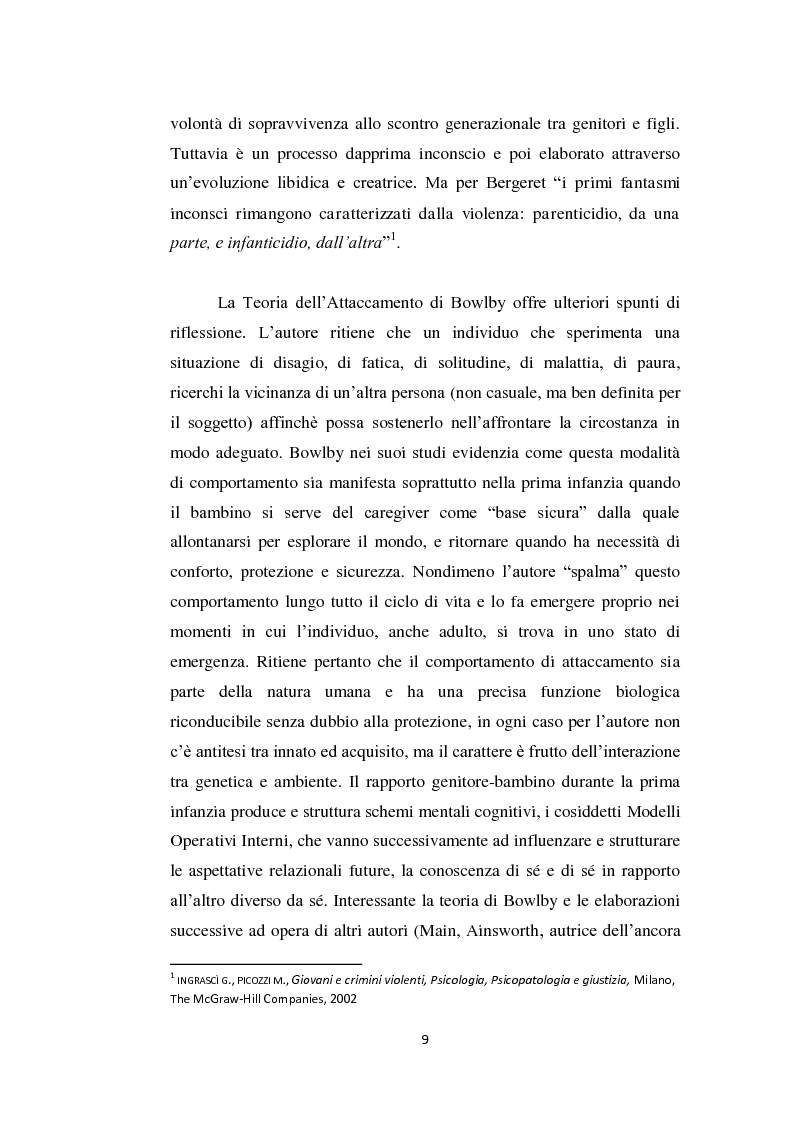Anteprima della tesi: Aggressività e violenza ad opera dei minori: il fenomeno dei baby killer, Pagina 6