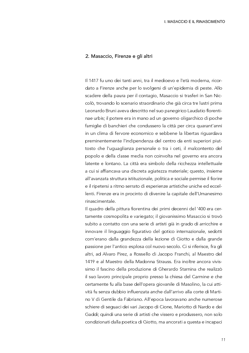 Anteprima della tesi: La Trinità di Masaccio: l'impianto prospettico, le proporzioni perfette, Pagina 6