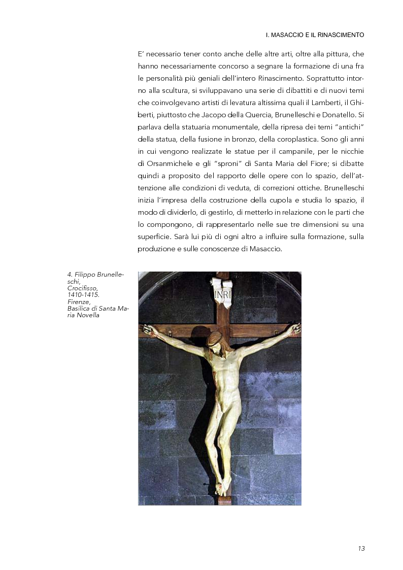 Anteprima della tesi: La Trinità di Masaccio: l'impianto prospettico, le proporzioni perfette, Pagina 8