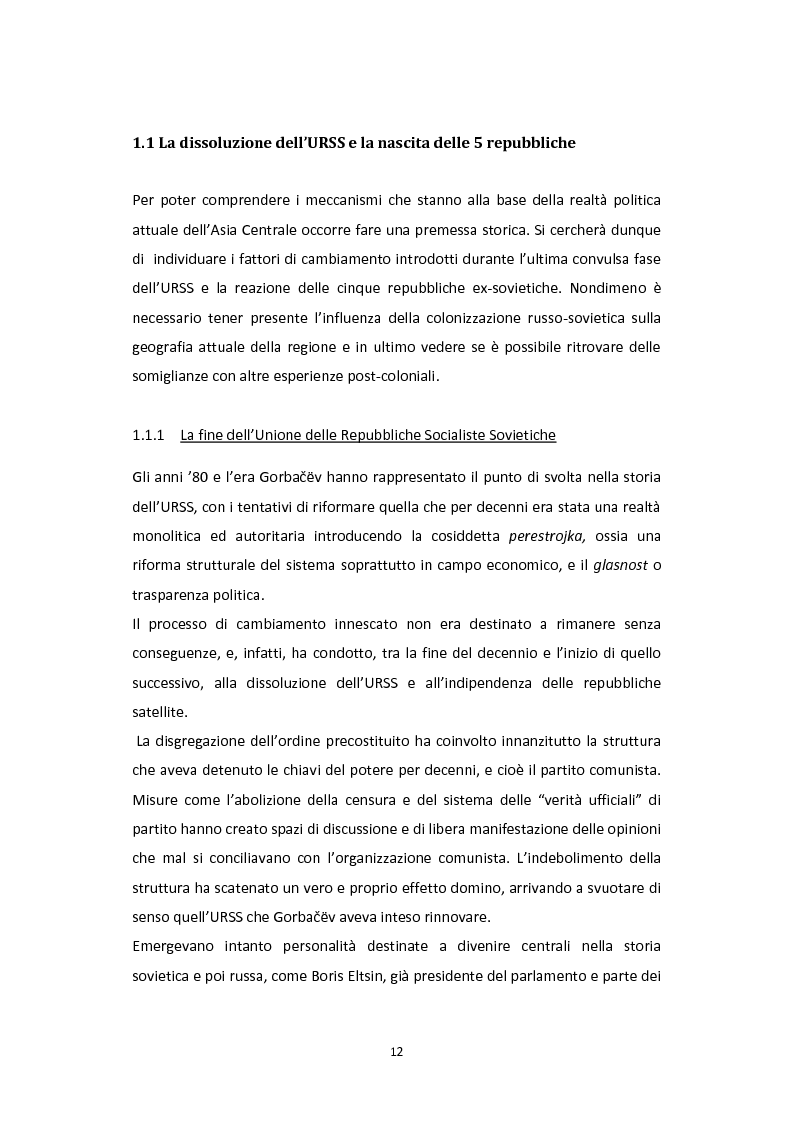 Anteprima della tesi: Dalla Via della Seta alla via del gas naturale: geopolitica e relazioni internazionali in Asia Centrale, Pagina 10
