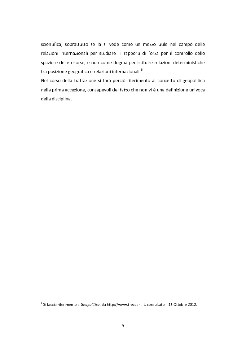 Anteprima della tesi: Dalla Via della Seta alla via del gas naturale: geopolitica e relazioni internazionali in Asia Centrale, Pagina 7