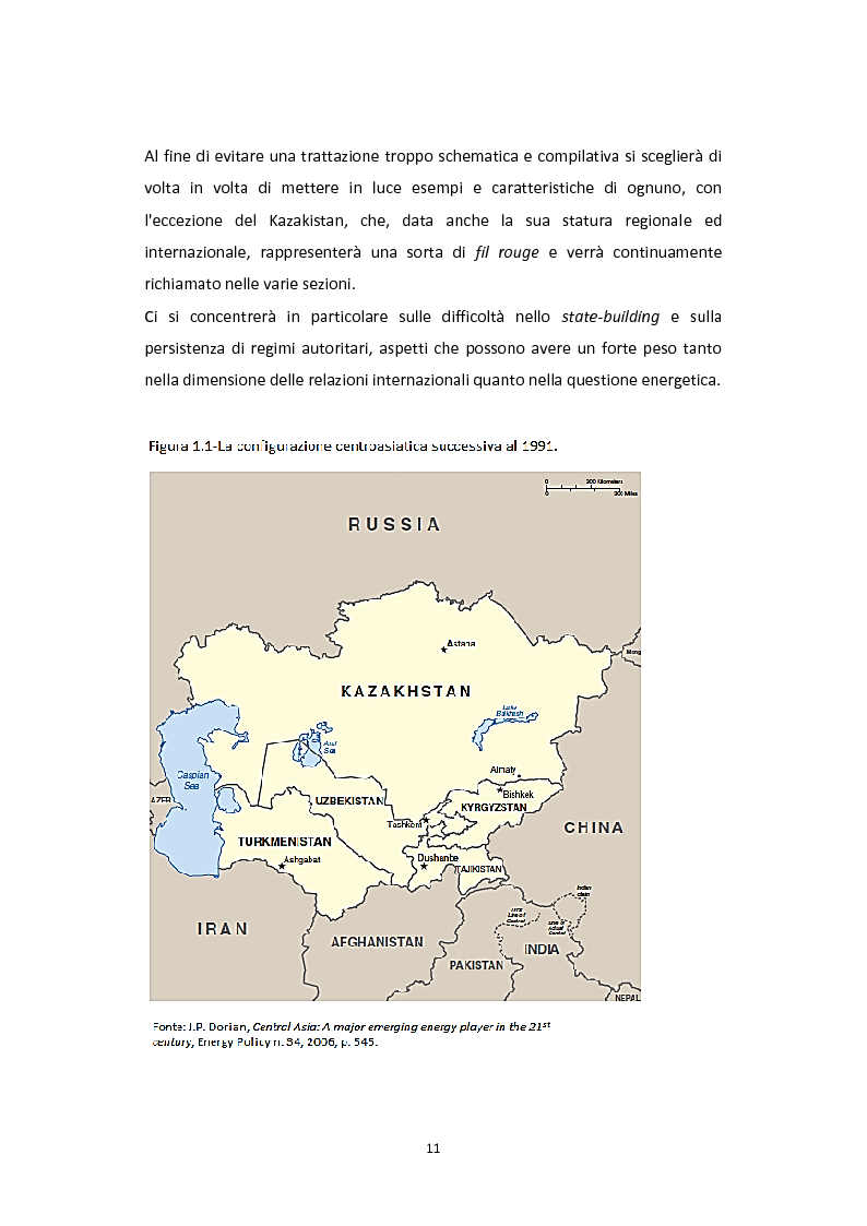 Anteprima della tesi: Dalla Via della Seta alla via del gas naturale: geopolitica e relazioni internazionali in Asia Centrale, Pagina 9
