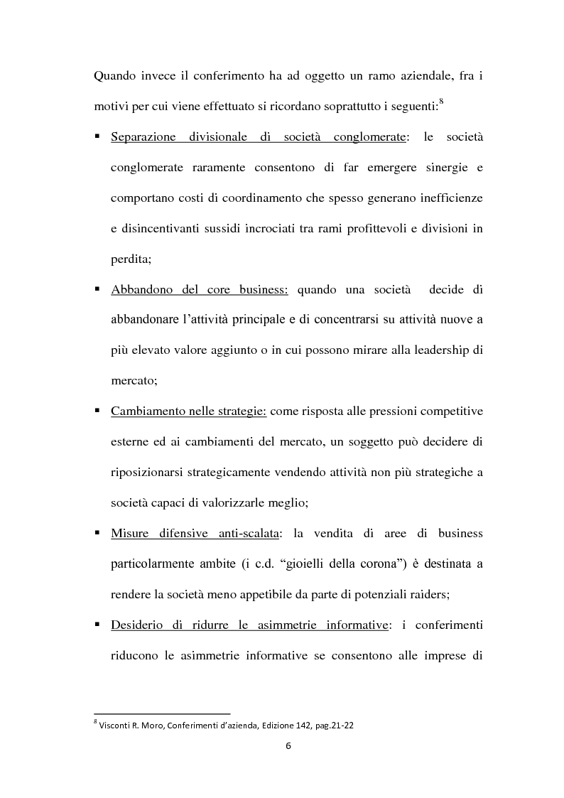 Anteprima della tesi: Il Conferimento d'azienda nella prassi contabile nazionale ed internazionale: il caso Meridiana-Eurofly, Pagina 11