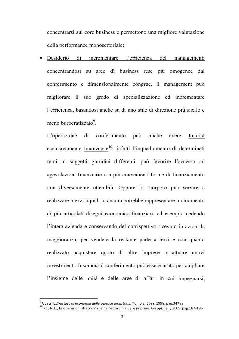 Anteprima della tesi: Il Conferimento d'azienda nella prassi contabile nazionale ed internazionale: il caso Meridiana-Eurofly, Pagina 12