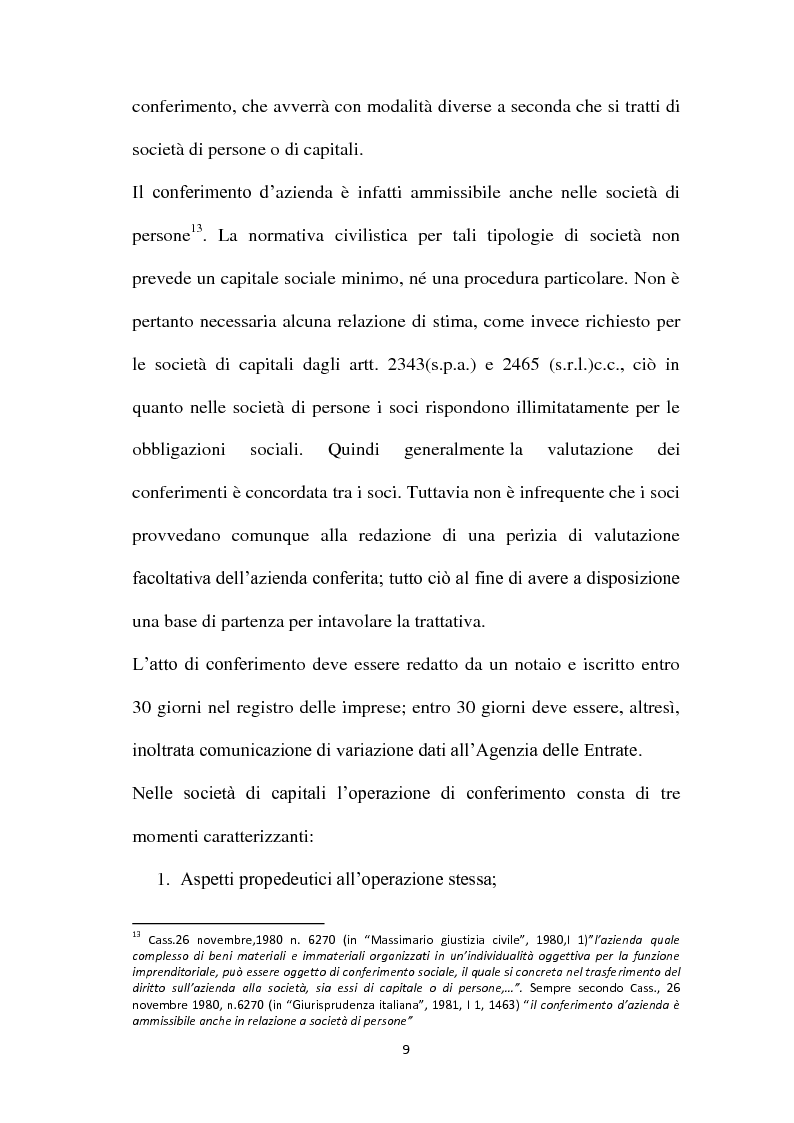 Anteprima della tesi: Il Conferimento d'azienda nella prassi contabile nazionale ed internazionale: il caso Meridiana-Eurofly, Pagina 14
