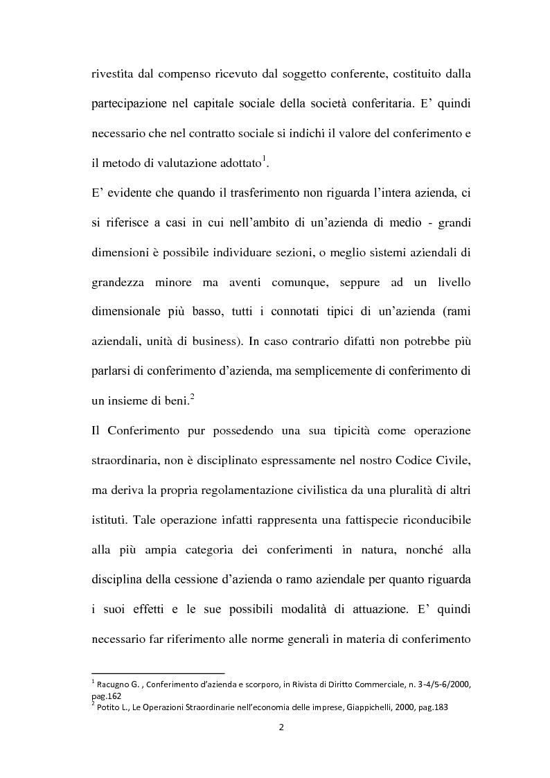 Anteprima della tesi: Il Conferimento d'azienda nella prassi contabile nazionale ed internazionale: il caso Meridiana-Eurofly, Pagina 7