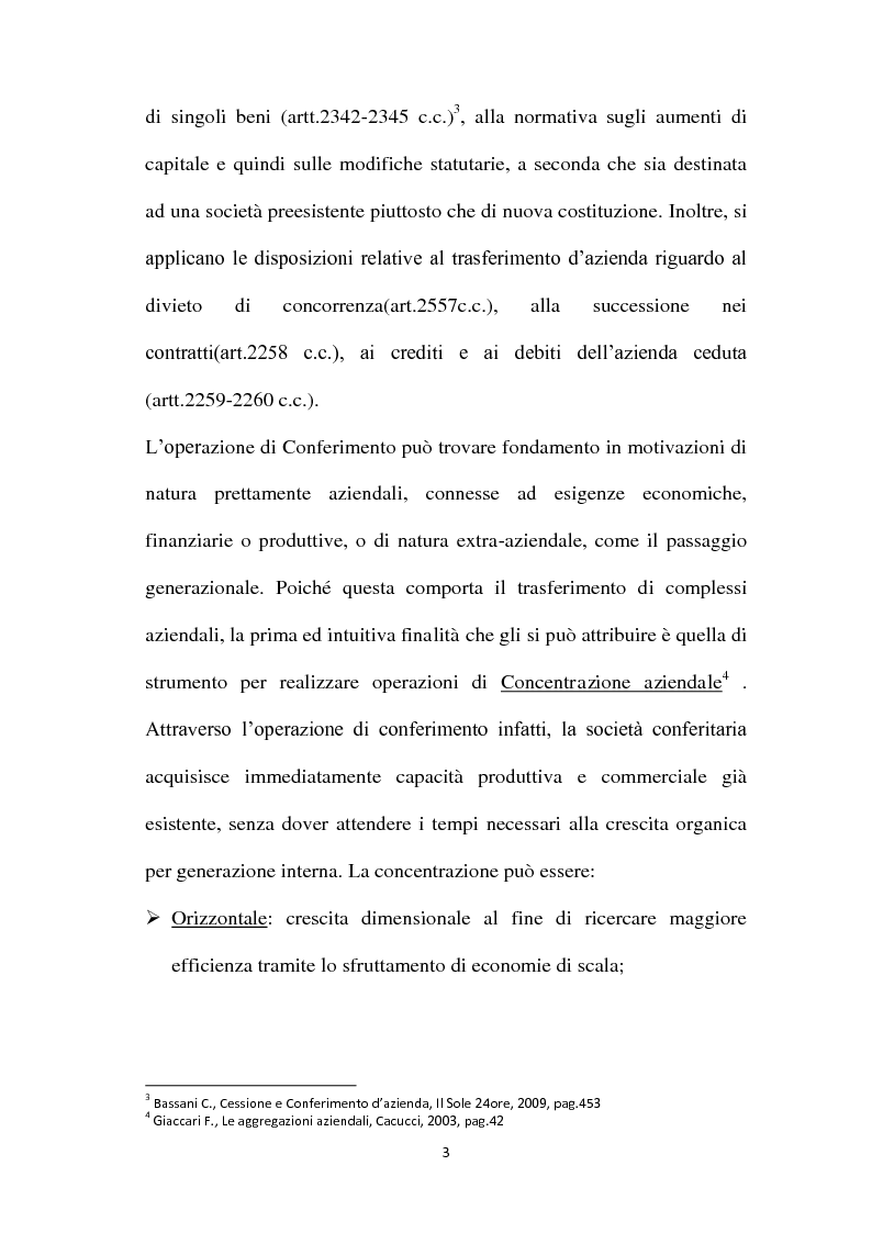 Anteprima della tesi: Il Conferimento d'azienda nella prassi contabile nazionale ed internazionale: il caso Meridiana-Eurofly, Pagina 8