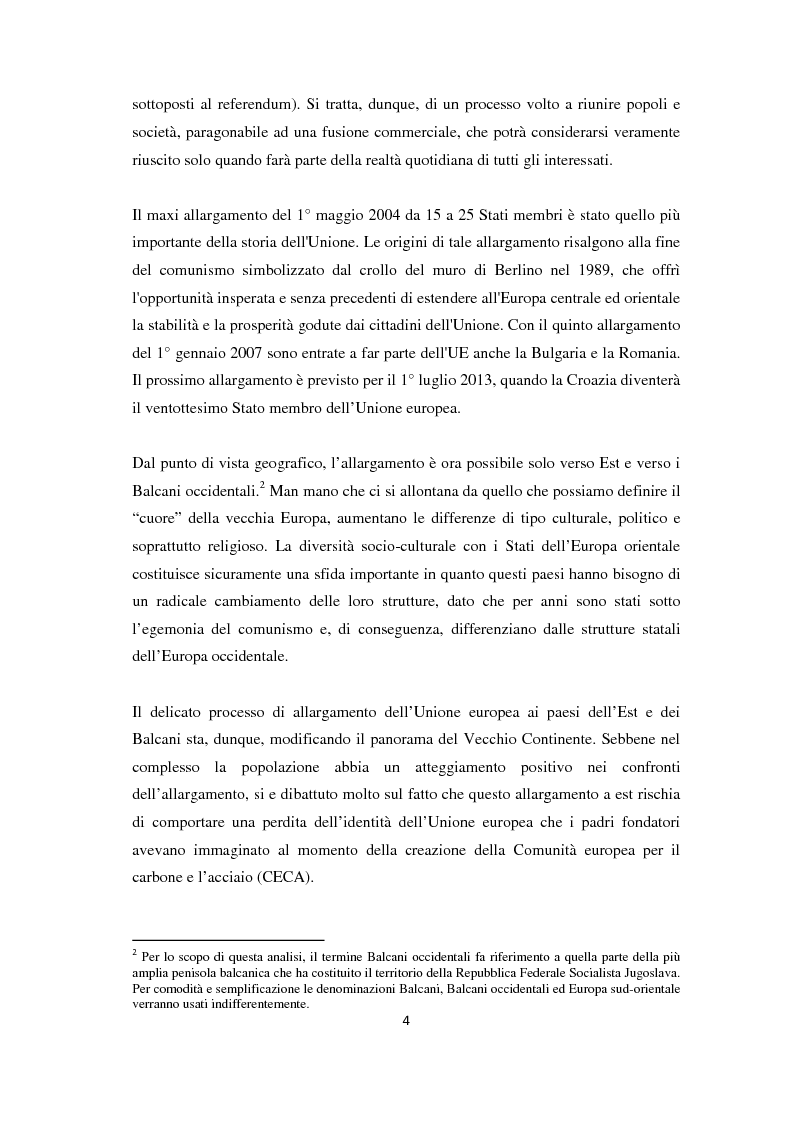 Anteprima della tesi: L'Allargamento dell'Unione europea: il caso della Macedonia, Pagina 3