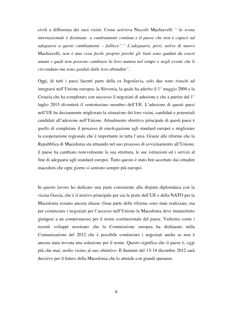 Anteprima della tesi: L'Allargamento dell'Unione europea: il caso della Macedonia, Pagina 5