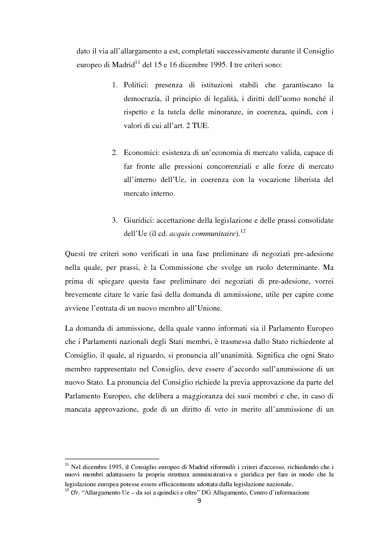 Anteprima della tesi: L'Allargamento dell'Unione europea: il caso della Macedonia, Pagina 8