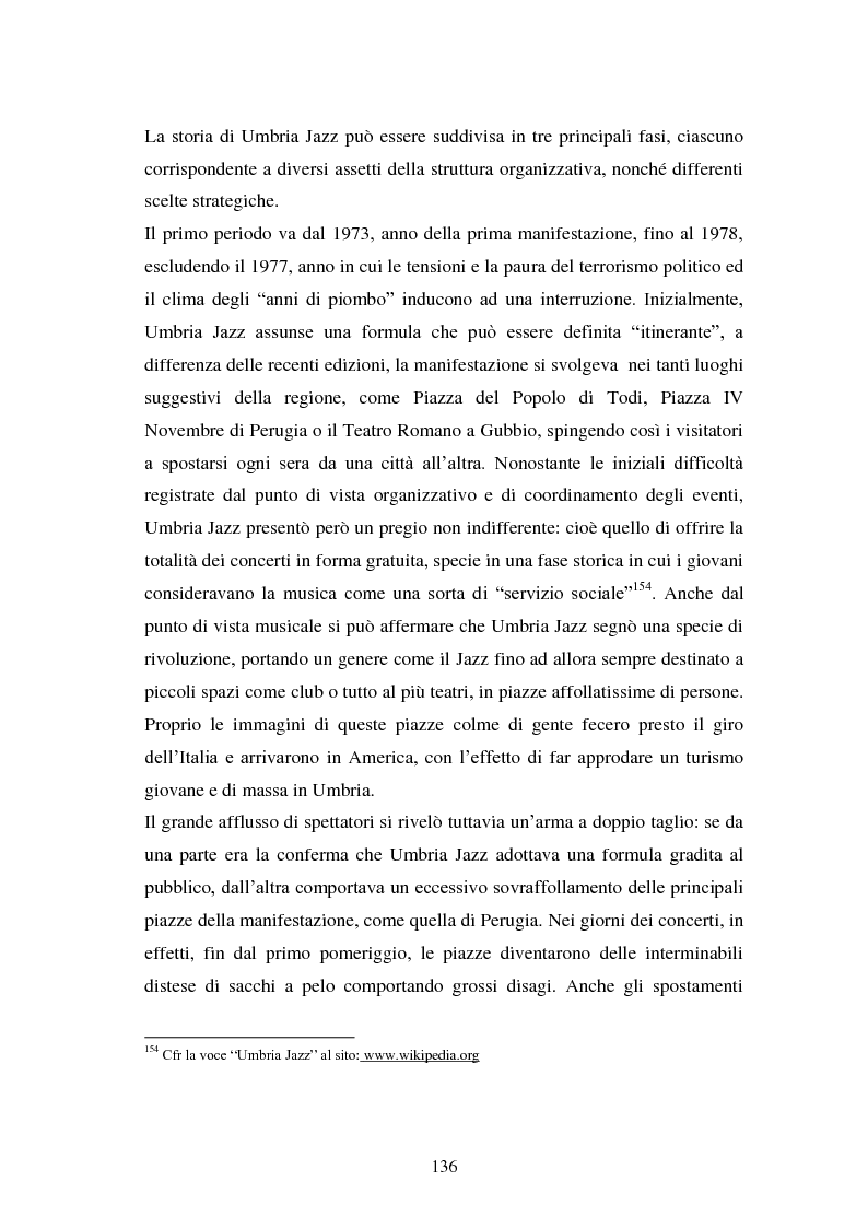 Anteprima della tesi: Eventi culturali e marketing territoriale: l'indagine empirica sul festival musicale di Umbria Jazz, Pagina 5