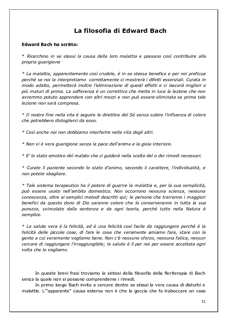 Anteprima della tesi: Floriterapia di Bach Applicata alle 9 Basi dell'enneagramma ed ai difetti di rifrazione visiva, Pagina 5