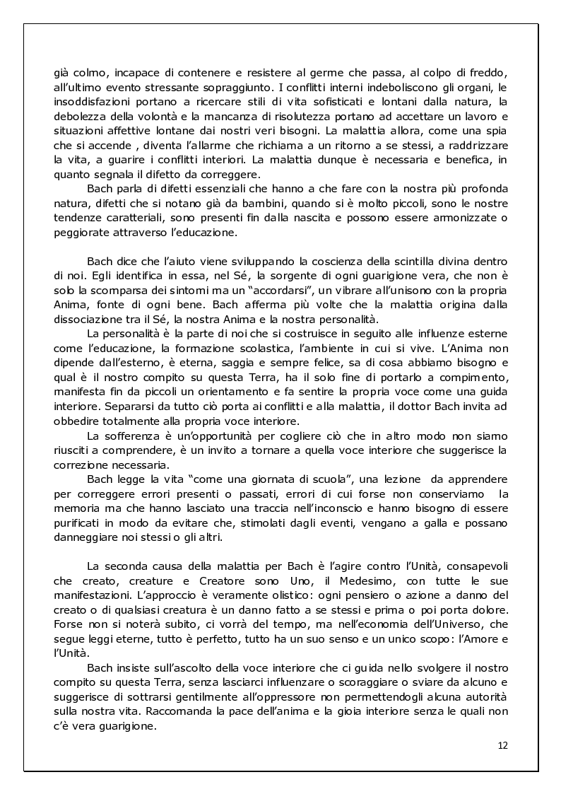 Anteprima della tesi: Floriterapia di Bach Applicata alle 9 Basi dell'enneagramma ed ai difetti di rifrazione visiva, Pagina 6