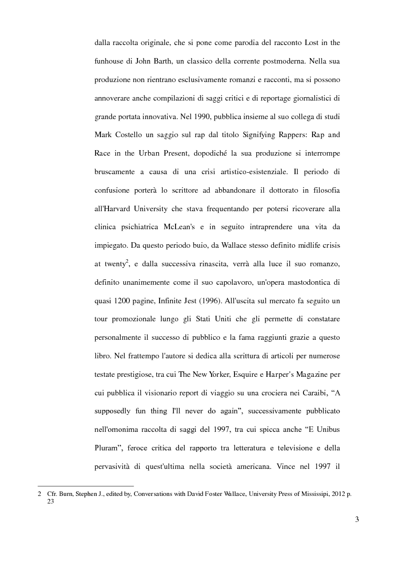 Anteprima della tesi: Il ritratto dell'artista da giovane - La vita di David Foster Wallace raccontata attraverso l'intervista, Pagina 4