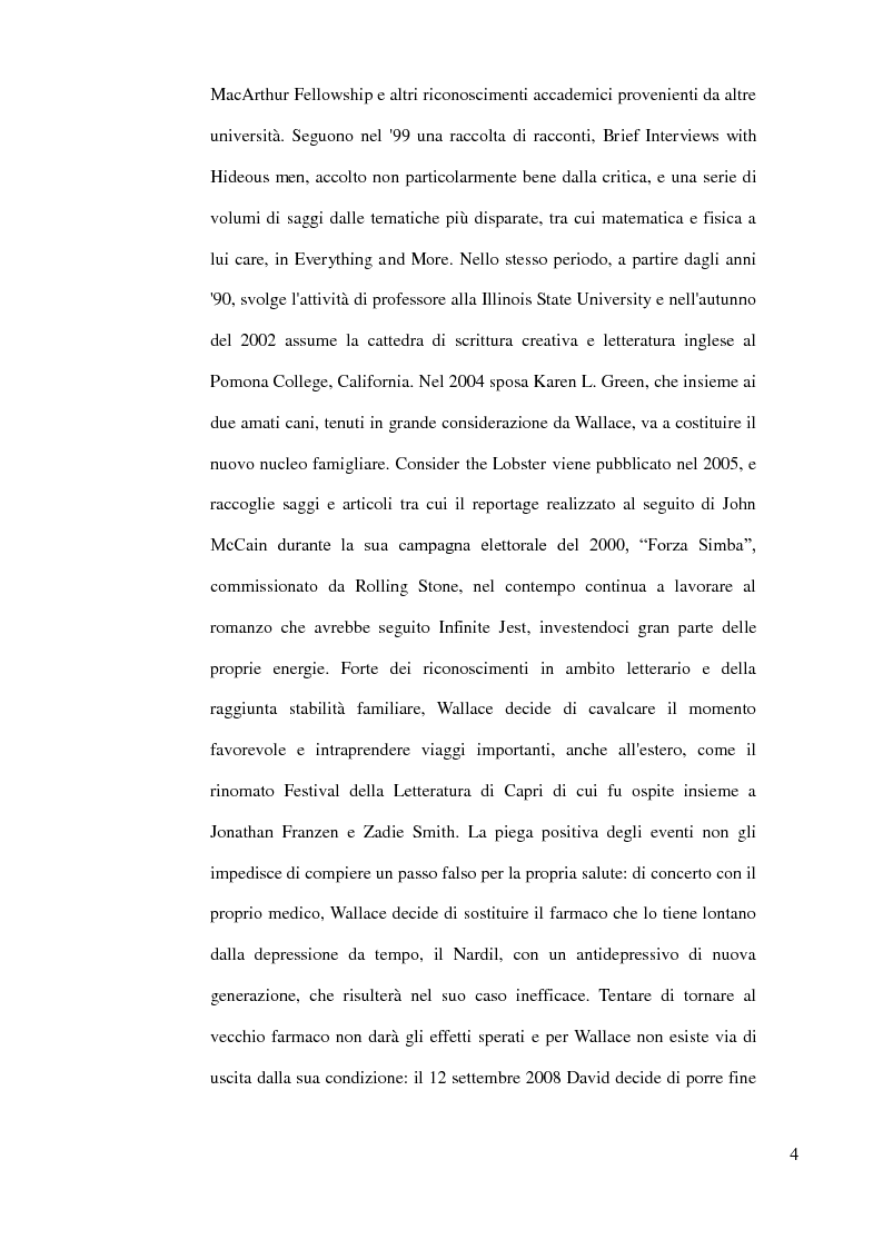 Anteprima della tesi: Il ritratto dell'artista da giovane - La vita di David Foster Wallace raccontata attraverso l'intervista, Pagina 5
