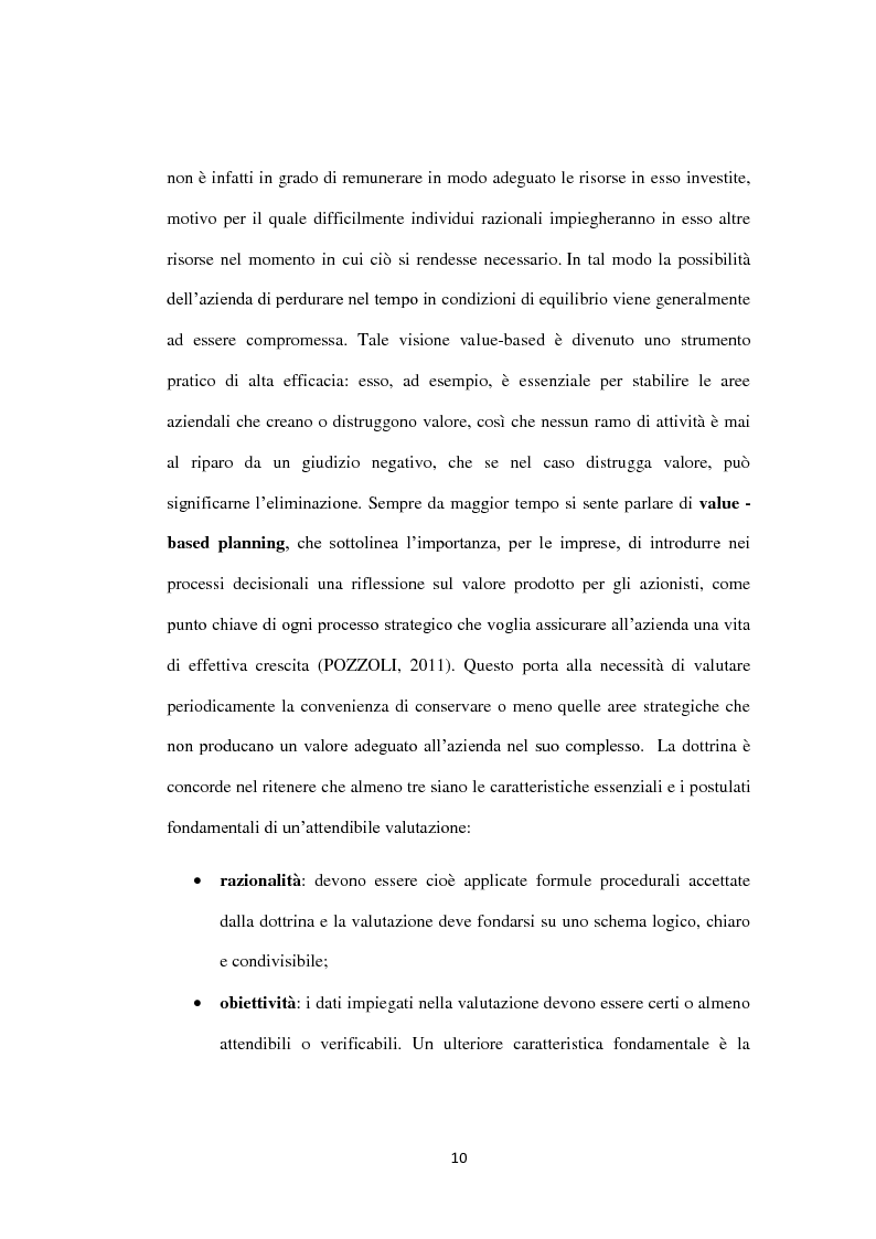 Anteprima della tesi: Il metodo dei multipli nella valutazione delle aziende. Il caso di Banca Carige., Pagina 11
