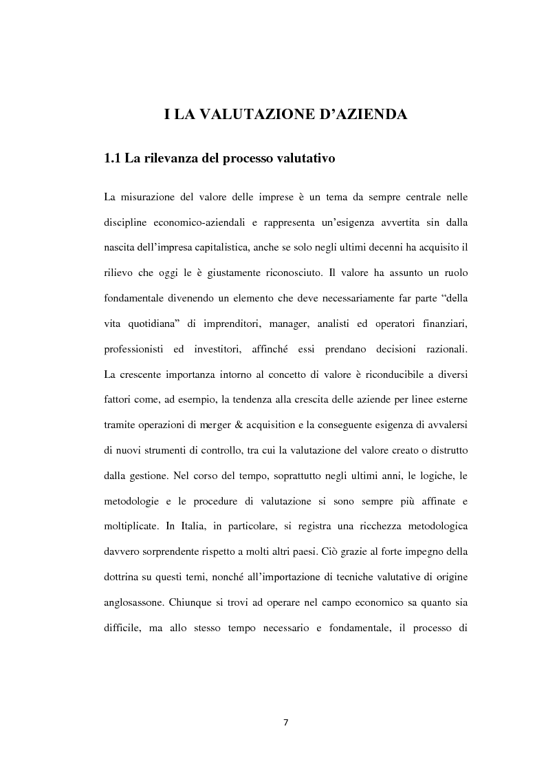 Anteprima della tesi: Il metodo dei multipli nella valutazione delle aziende. Il caso di Banca Carige., Pagina 8