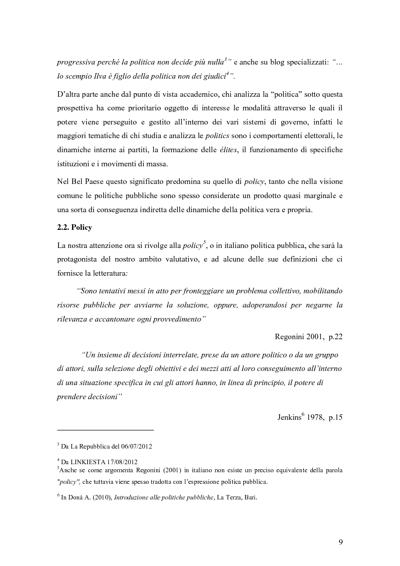 Anteprima della tesi: La valutazione degli effetti delle politiche pubbliche: aspetti teorico metodologici e applicazione al POR FESR 2007-2013 in Lombardia, Pagina 10