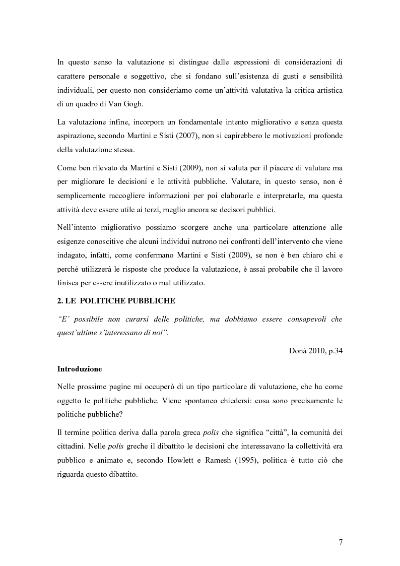 Anteprima della tesi: La valutazione degli effetti delle politiche pubbliche: aspetti teorico metodologici e applicazione al POR FESR 2007-2013 in Lombardia, Pagina 8