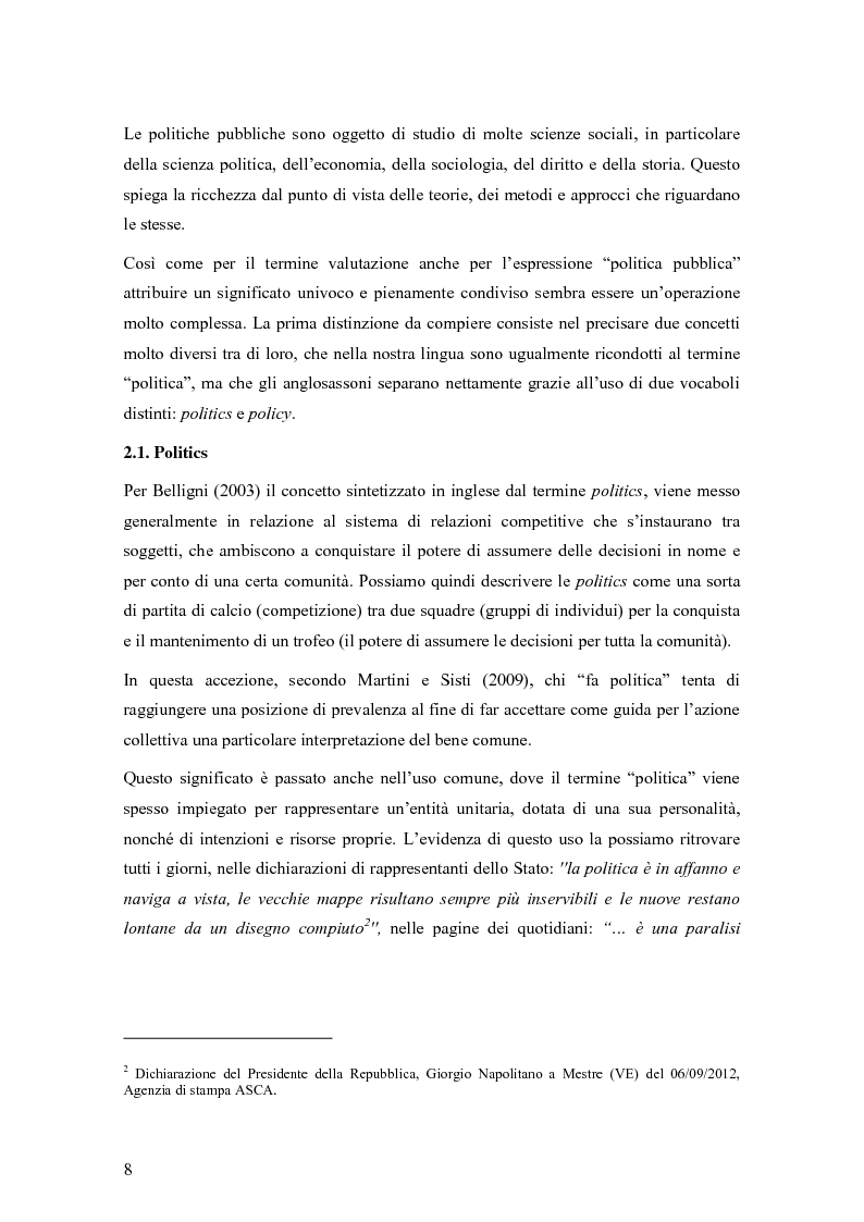 Anteprima della tesi: La valutazione degli effetti delle politiche pubbliche: aspetti teorico metodologici e applicazione al POR FESR 2007-2013 in Lombardia, Pagina 9