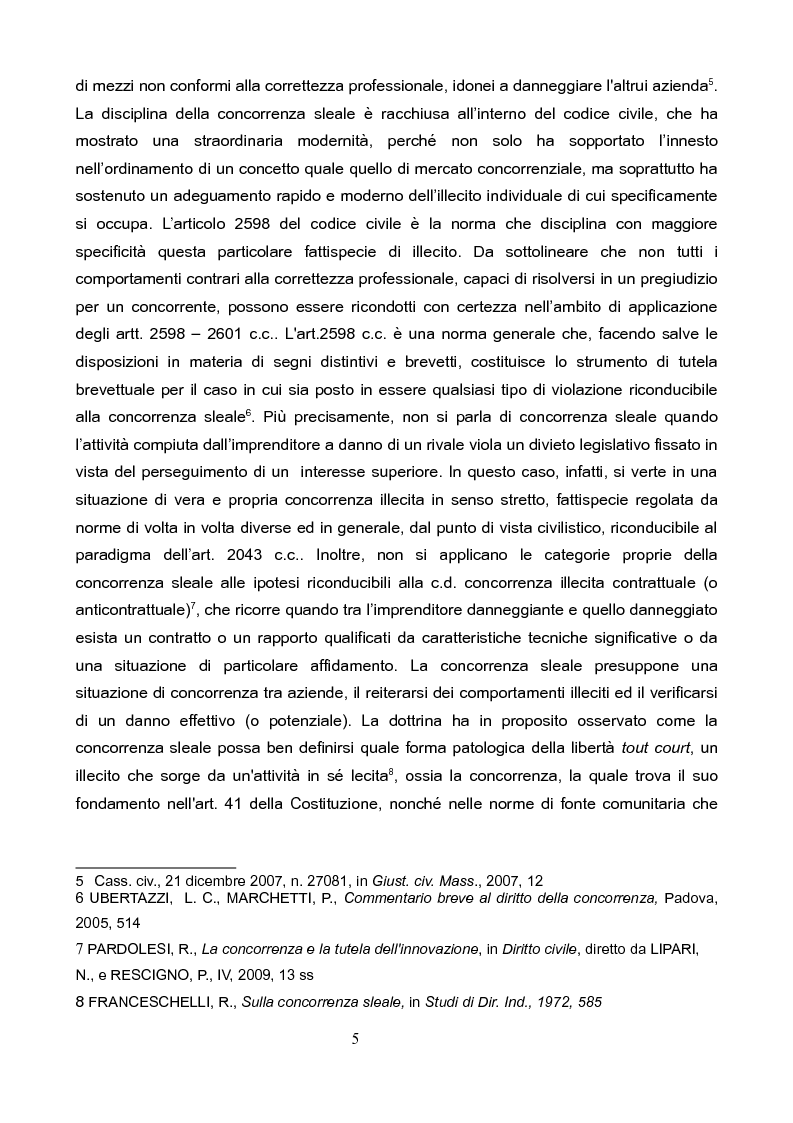 Anteprima della tesi: La concorrenza sleale per interposta persona, Pagina 4