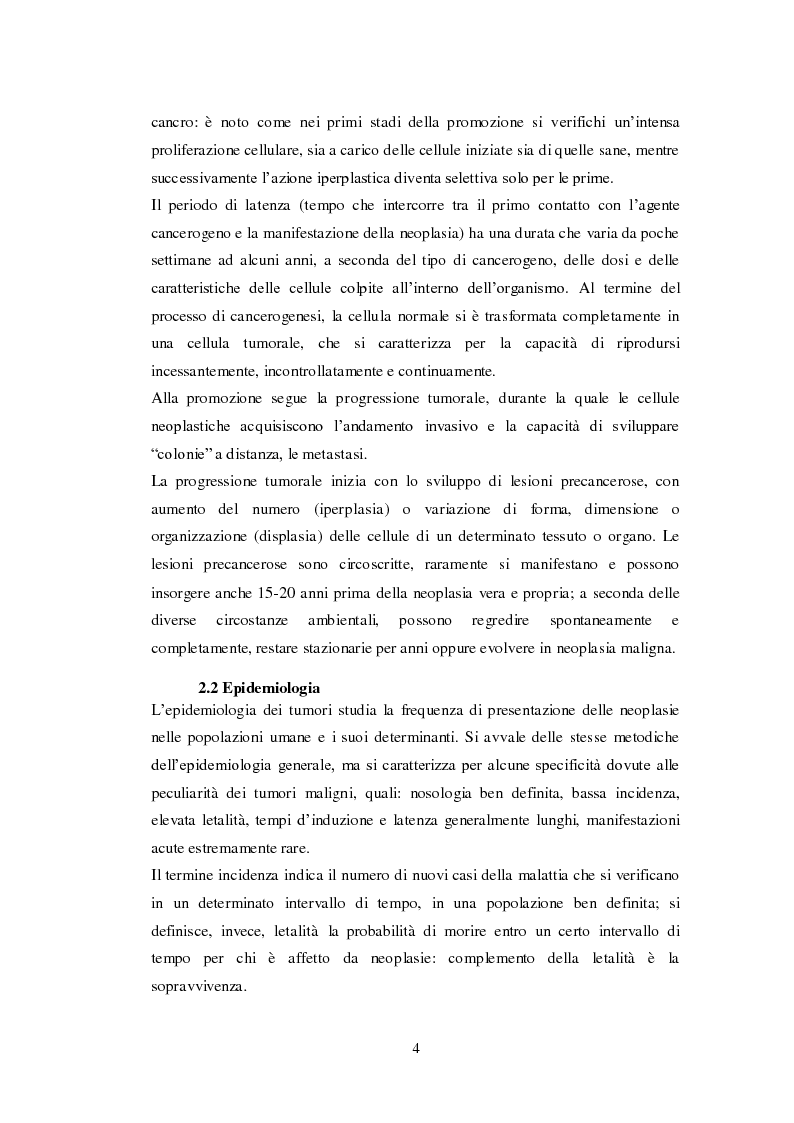 Anteprima della tesi: Ruolo della nutrizione nel trattamento del paziente neoplastico, Pagina 6