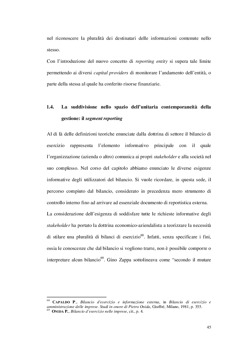 Anteprima della tesi: Il segment reporting nell'impostazione contabile internazionale: evidenze empiriche sulle società italiane del FTSE MIB, Pagina 8