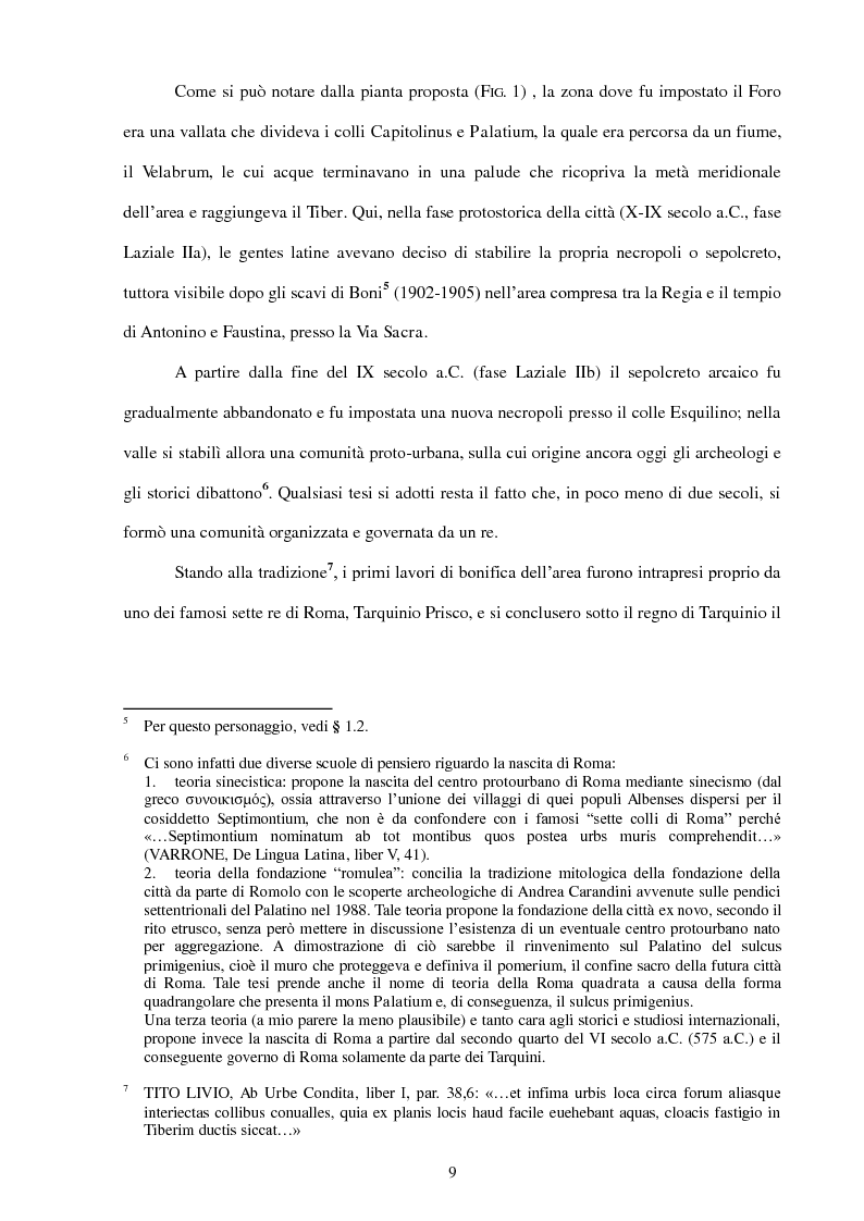 Anteprima della tesi: La Realtà Virtuale come nuova metodologia dei dati storico-archeologici. Il caso-studio del Foro romano, Pagina 7