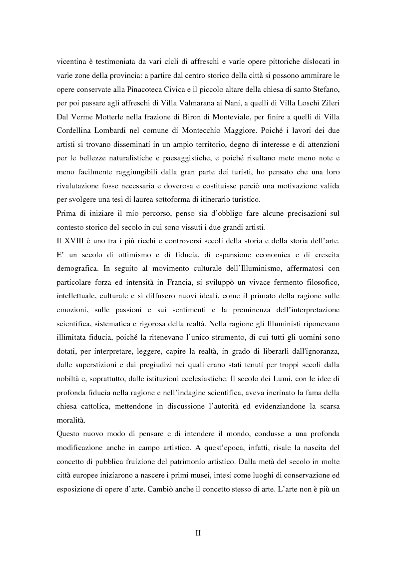 Anteprima della tesi: Opere dei Tiepolo nel vicentino: itinerario guidato, Pagina 3