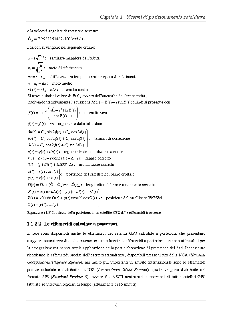 Anteprima della tesi: Analisi delle prestazioni di integrità e accuratezza di sistemi di localizzazione satellitare per il controllo della marcia dei treni, Pagina 11