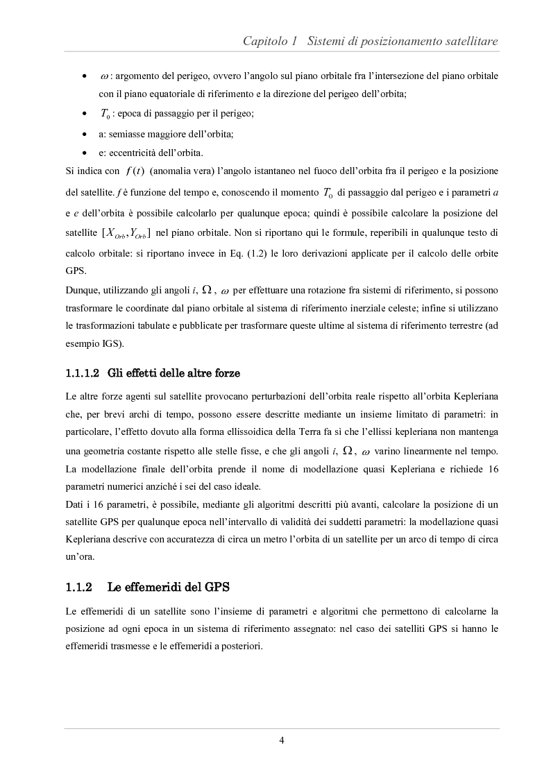Anteprima della tesi: Analisi delle prestazioni di integrità e accuratezza di sistemi di localizzazione satellitare per il controllo della marcia dei treni, Pagina 9