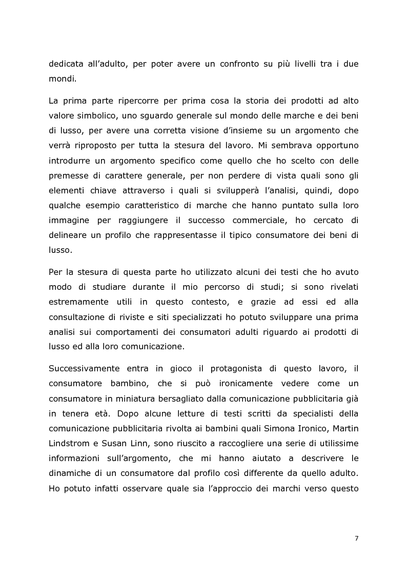 Anteprima della tesi: Comunicazione e trend delle imprese di abbigliamento di lusso: il caso del settore bambino, Pagina 4