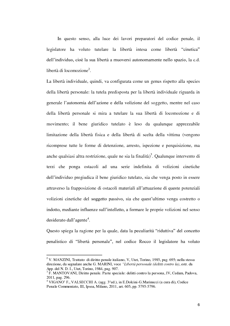 Anteprima della tesi: Il sequestro di persona, Pagina 3