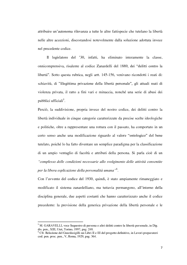 Anteprima della tesi: Il sequestro di persona, Pagina 4