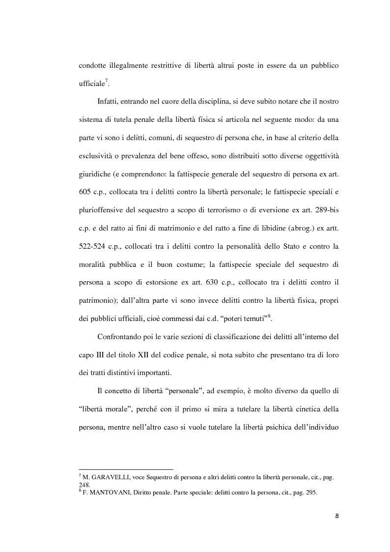 Anteprima della tesi: Il sequestro di persona, Pagina 5