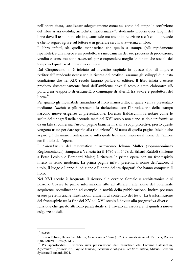Anteprima della tesi: I libri dietro la quarta. Ruoli e forme della quarta di copertina, Pagina 11