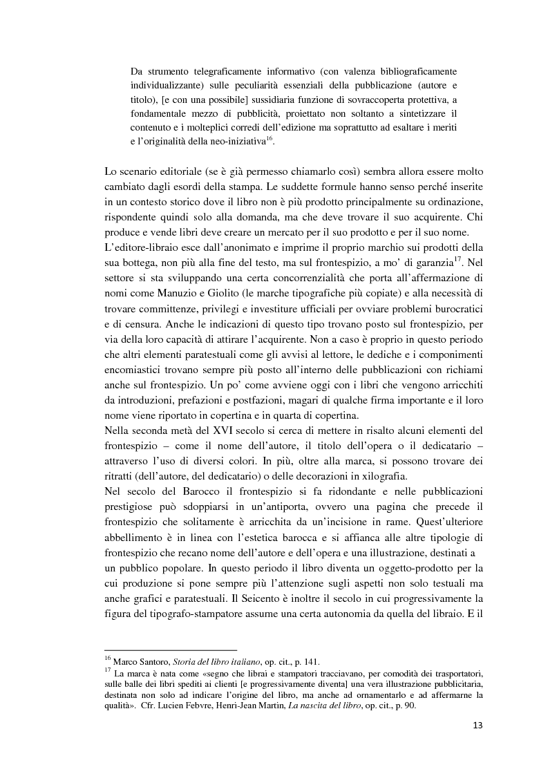 Anteprima della tesi: I libri dietro la quarta. Ruoli e forme della quarta di copertina, Pagina 12