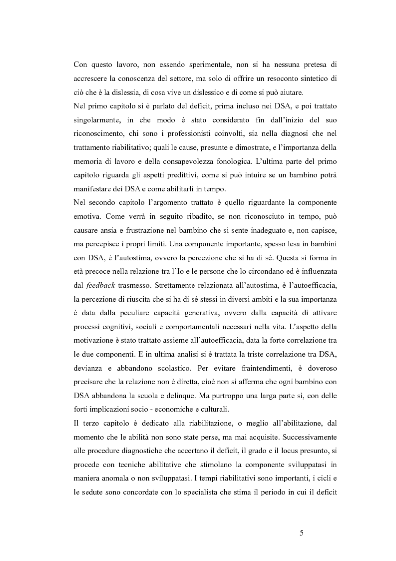 Anteprima della tesi: Aspetti emotivo-motivazionali in bambini con dislessia evolutiva, Pagina 3