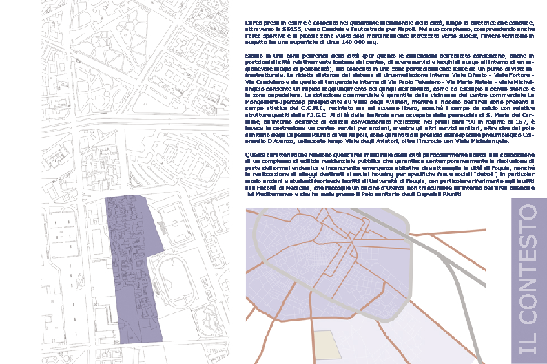Anteprima della tesi: Housing integrato pubblico-privato e servizi a scala di quartiere per la riqualificazione dell'area CONI-FIGC (Via De Petra) della città di Foggia, Pagina 3