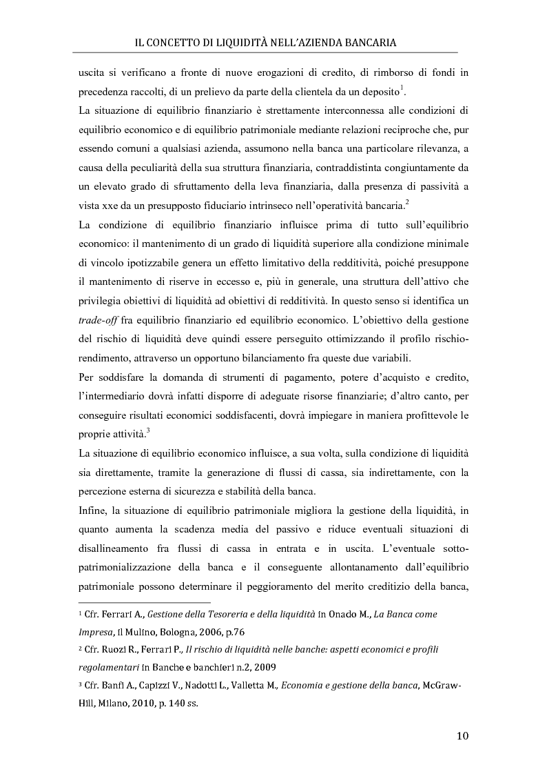 Anteprima della tesi: Il rischio di liquidità nelle banche: profilo gestionali ed evoluzione della regolamentazione, Pagina 6