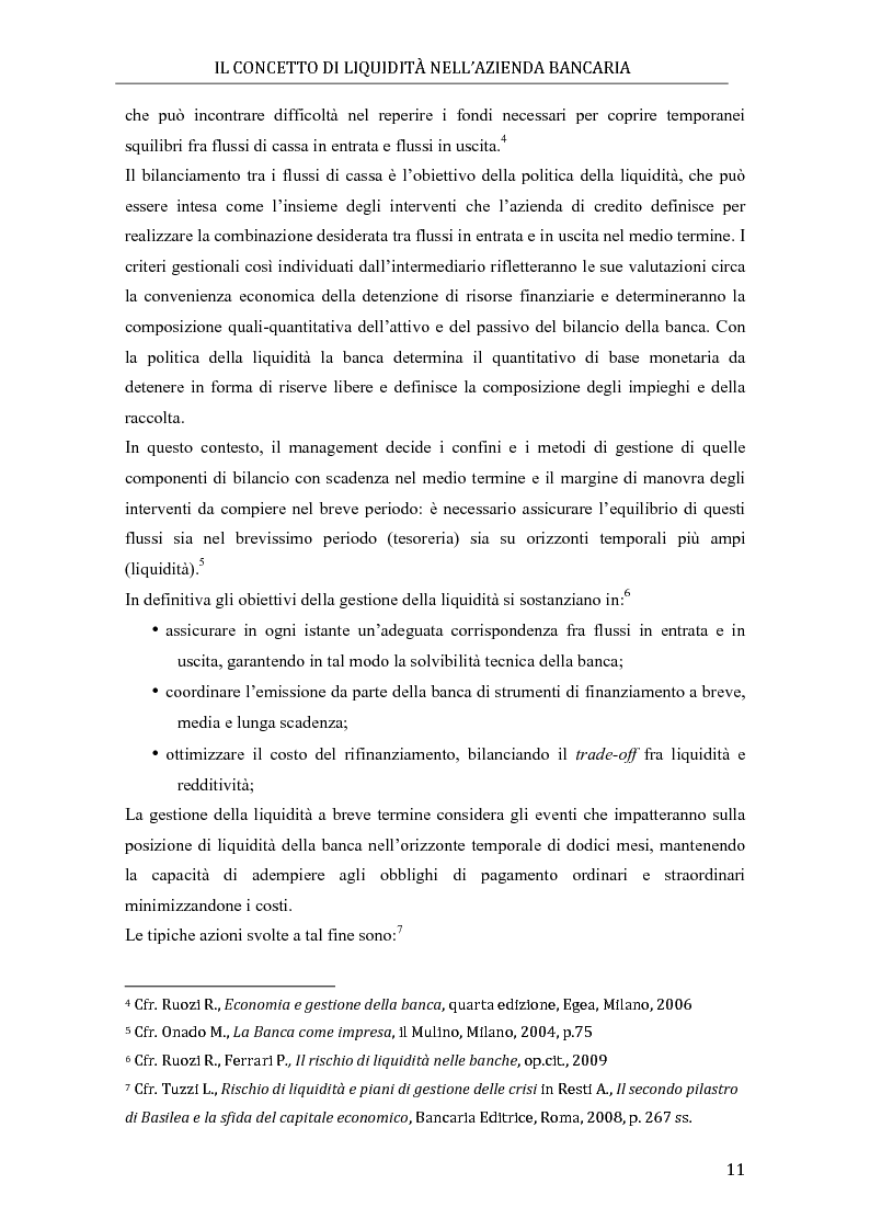 Anteprima della tesi: Il rischio di liquidità nelle banche: profilo gestionali ed evoluzione della regolamentazione, Pagina 7
