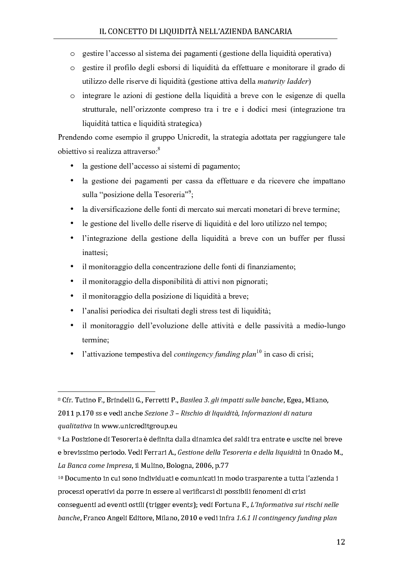 Anteprima della tesi: Il rischio di liquidità nelle banche: profilo gestionali ed evoluzione della regolamentazione, Pagina 8