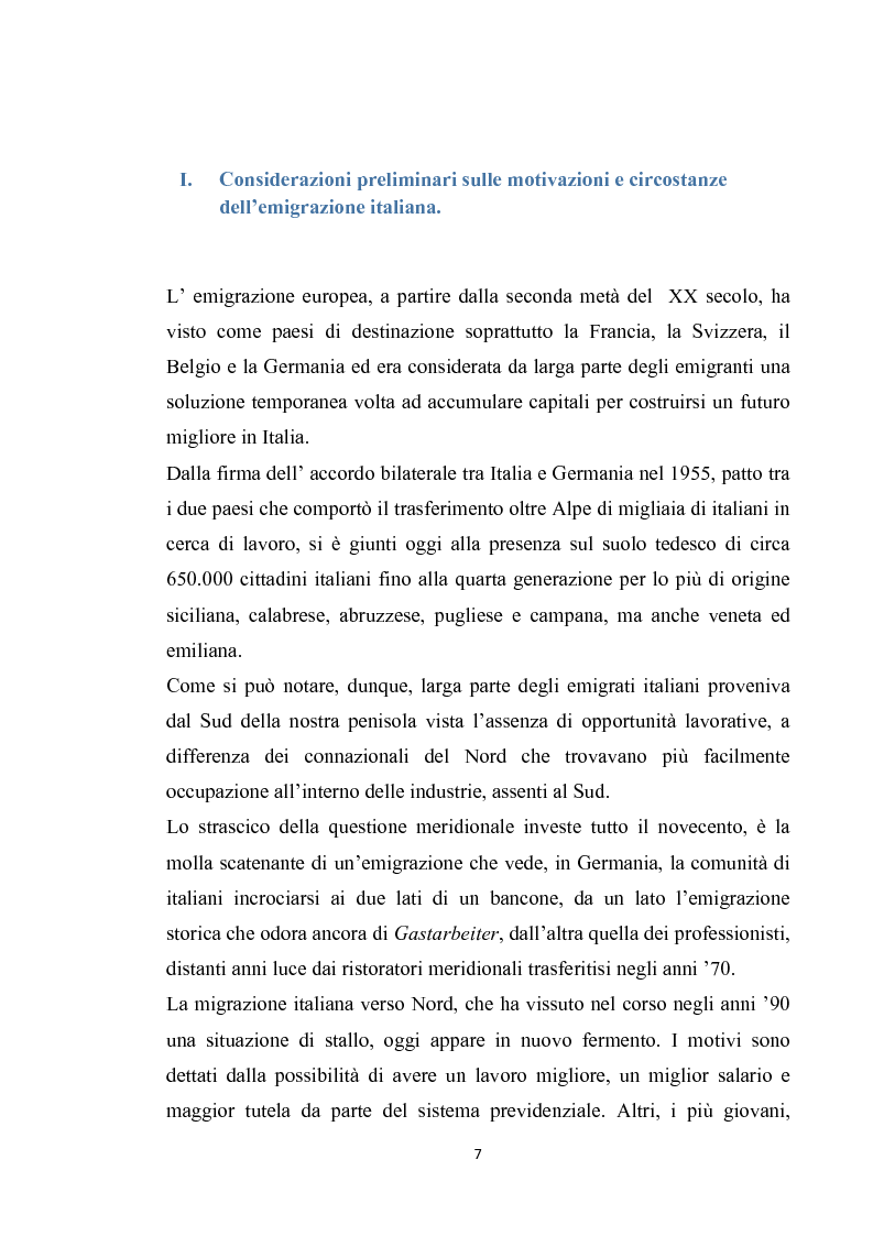 Anteprima della tesi: Integrazione del migrante italiano in Germania ieri ed oggi. Destinazione Monaco di Baviera, Pagina 4